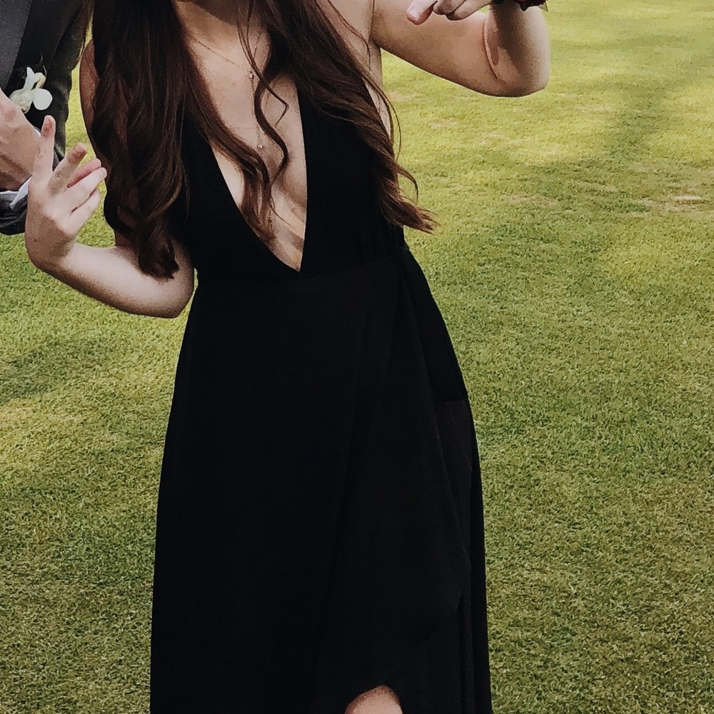 Black BCBG long dress